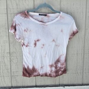 Brandy Melville Tie Dye Soft Cozy Short Sleeve T-Shirt One Size
